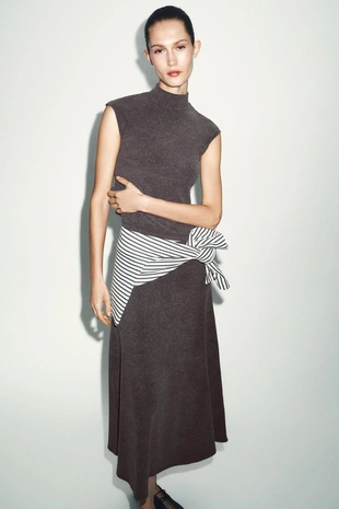 Мягкий топ с высоким воротником- Заказать в России