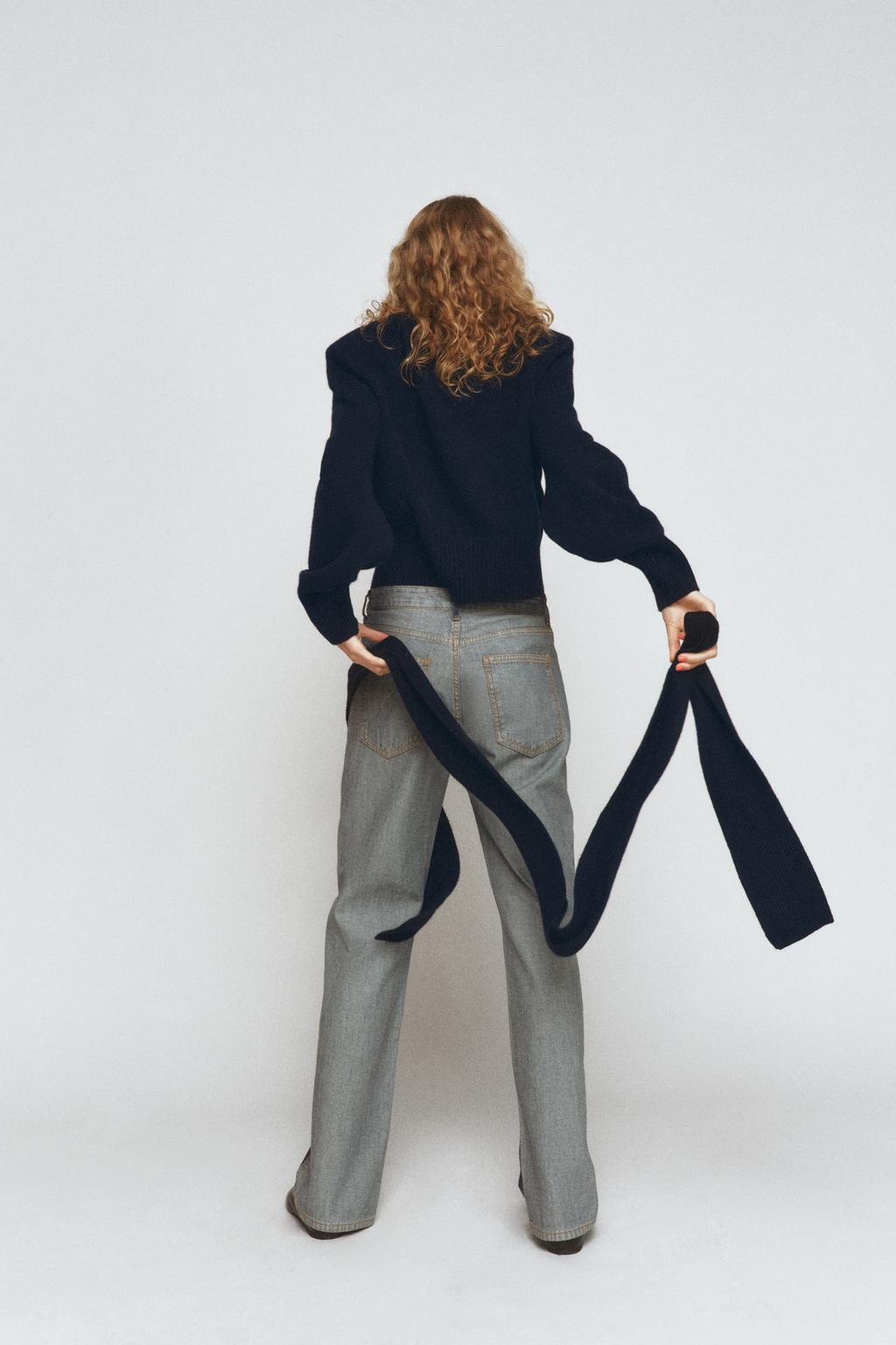 ДЖИНСЫ ПРЯМОГО КРОЯ СО СРЕДНЕЙ ПОСАДКОЙ — ZW COLLECTION