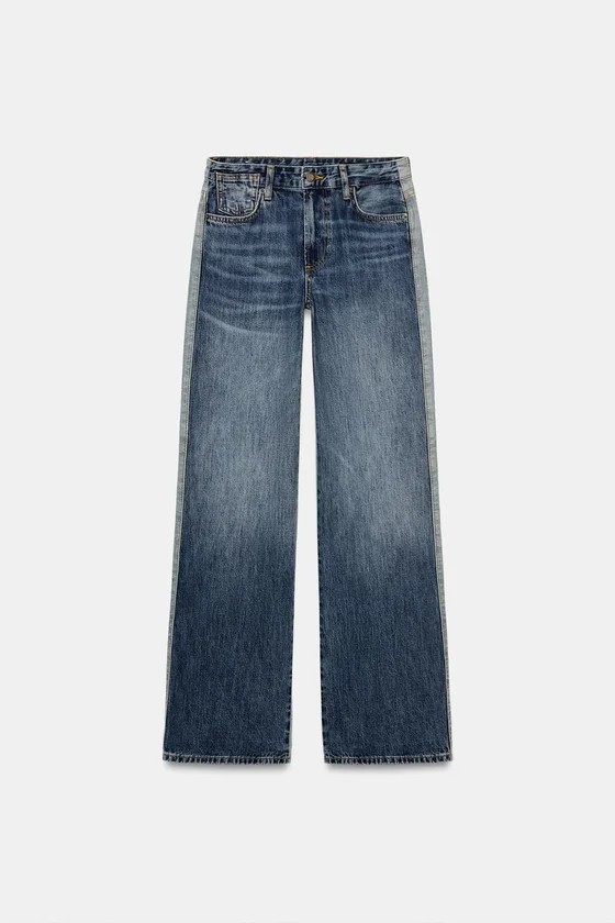 ДЖИНСЫ ПРЯМОГО КРОЯ СО СРЕДНЕЙ ПОСАДКОЙ — коллекция Zara «ZW»