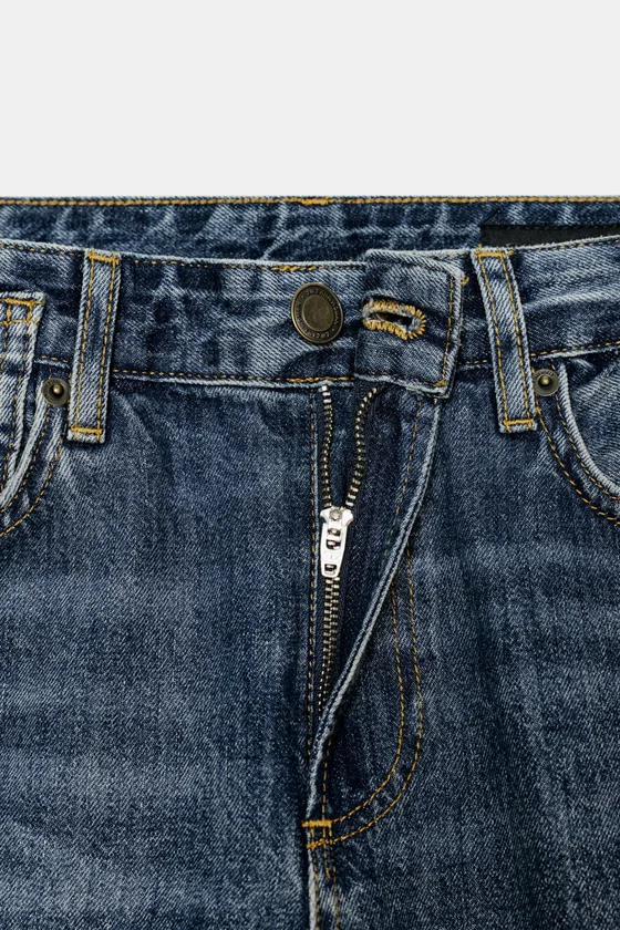 ДЖИНСЫ ПРЯМОГО КРОЯ СО СРЕДНЕЙ ПОСАДКОЙ — коллекция Zara «ZW»