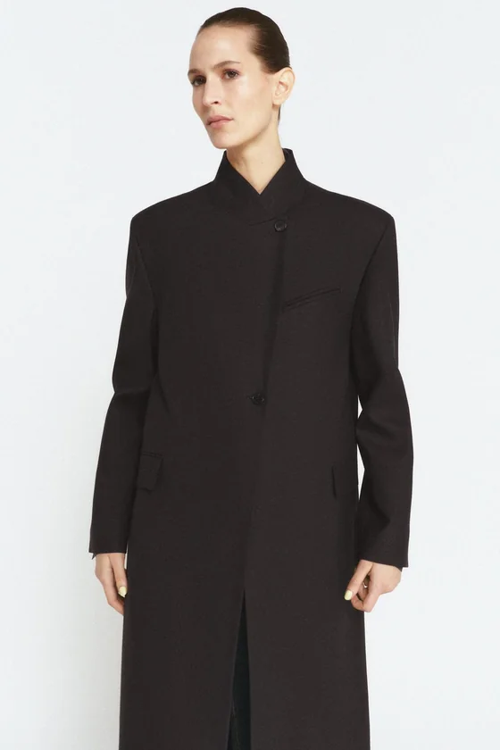 ПАЛЬТО-СЮРТУК ИЗ СМЕСОВОЙ ШЕРСТИ — коллекция Zara «ZW» 