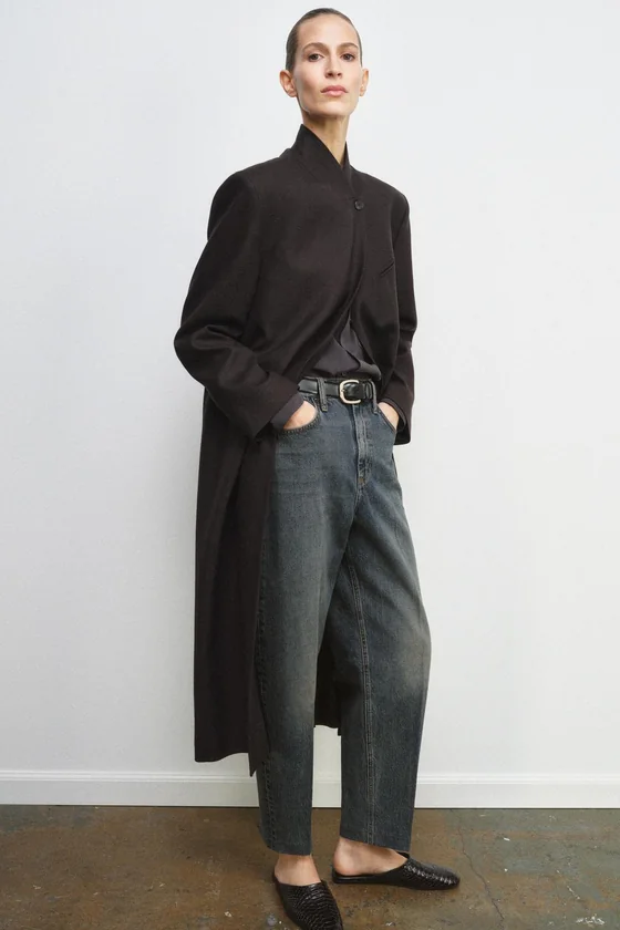 ПАЛЬТО-СЮРТУК ИЗ СМЕСОВОЙ ШЕРСТИ — коллекция Zara «ZW» 