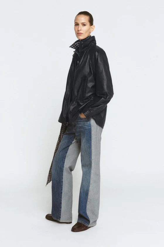 КУРТКА ИЗ 100% КОЖИ — коллекция Zara «ZW» 