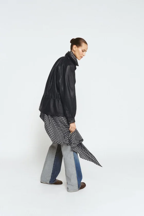 КУРТКА ИЗ 100% КОЖИ — коллекция Zara «ZW» 