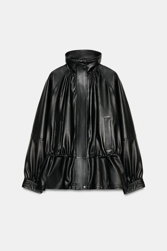 КУРТКА ИЗ 100% КОЖИ — коллекция Zara «ZW» 