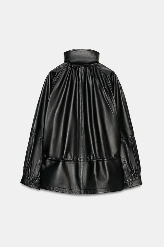 КУРТКА ИЗ 100% КОЖИ — коллекция Zara «ZW» 