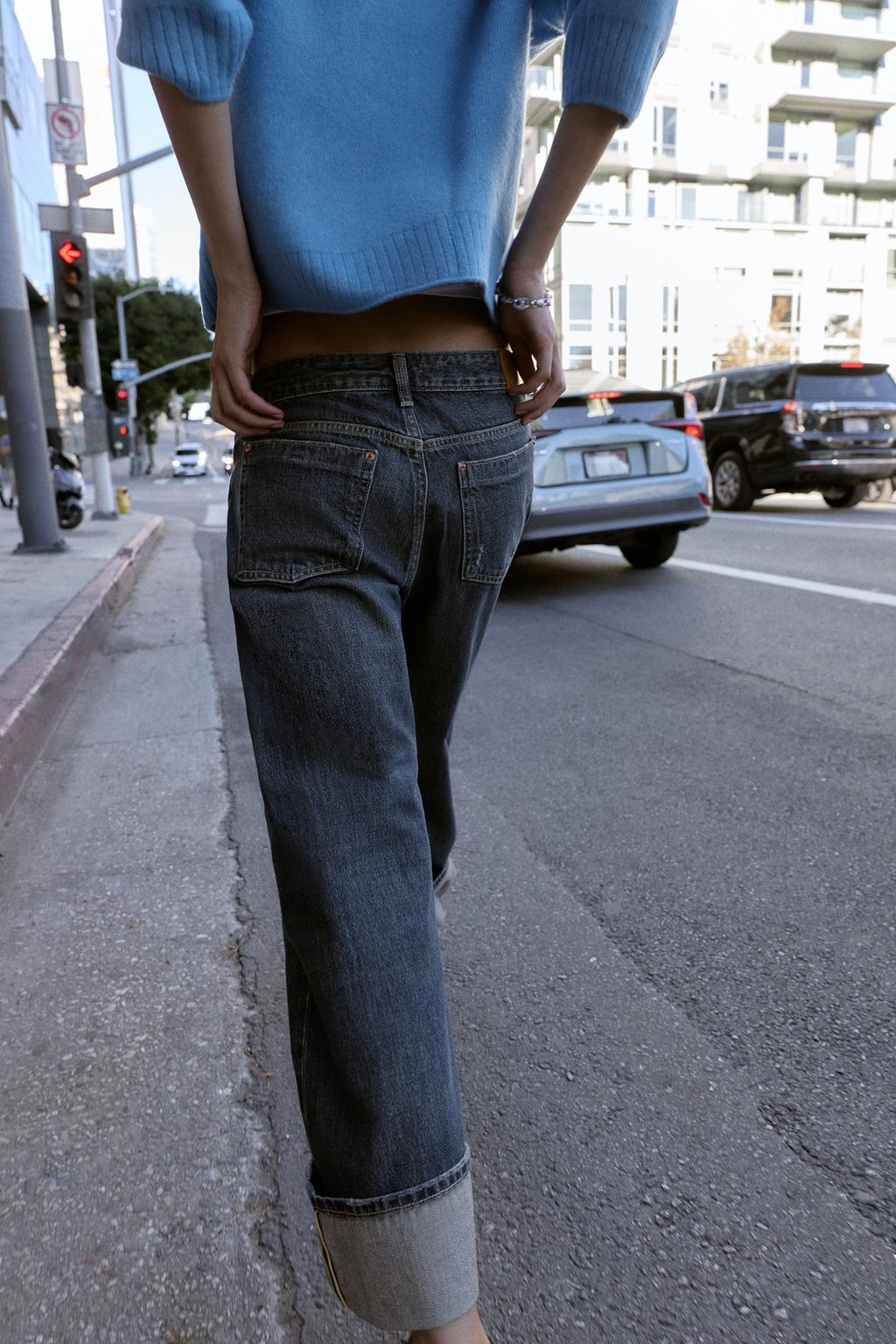 Джинсы z1975 с завышенной посадкой и оборчатыми подворотами