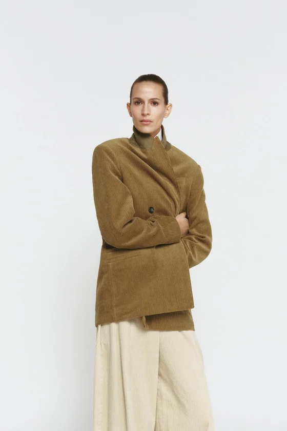ВЕЛЬВЕТОВЫЙ БЛЕЙЗЕР ОВЕРСАЙЗ — коллекция Zara «ZW» 