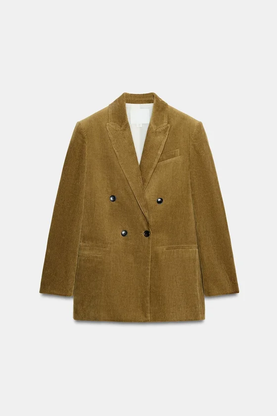 ВЕЛЬВЕТОВЫЙ БЛЕЙЗЕР ОВЕРСАЙЗ — коллекция Zara «ZW» 
