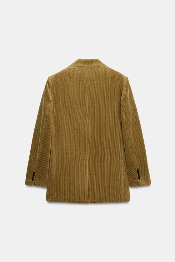 ВЕЛЬВЕТОВЫЙ БЛЕЙЗЕР ОВЕРСАЙЗ — коллекция Zara «ZW» 