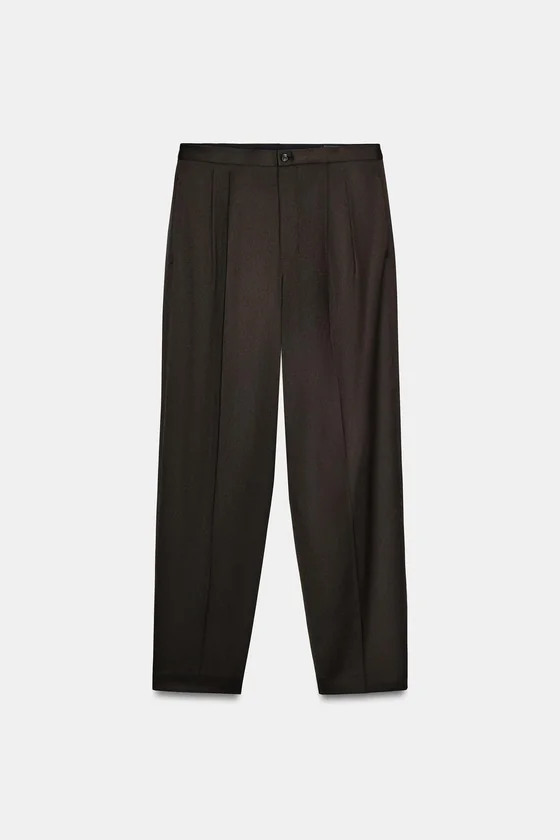 БРЮКИ С ЗАЩИПАМИ — коллекция Zara «ZW»