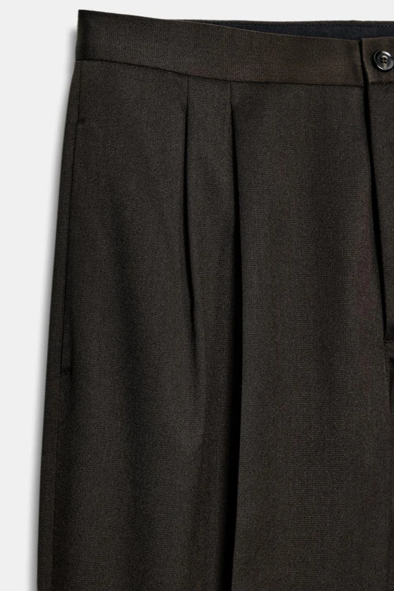 БРЮКИ С ЗАЩИПАМИ — коллекция Zara «ZW»