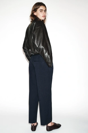 Прямые брюки с поясом- Заказать в России