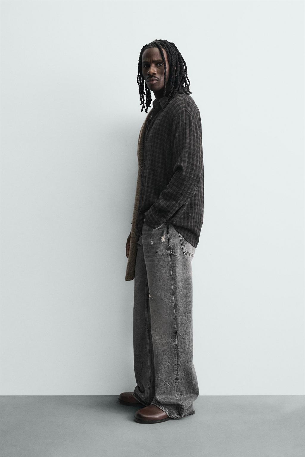 РУБАШКА RELAXED FIT В КЛЕТКУ