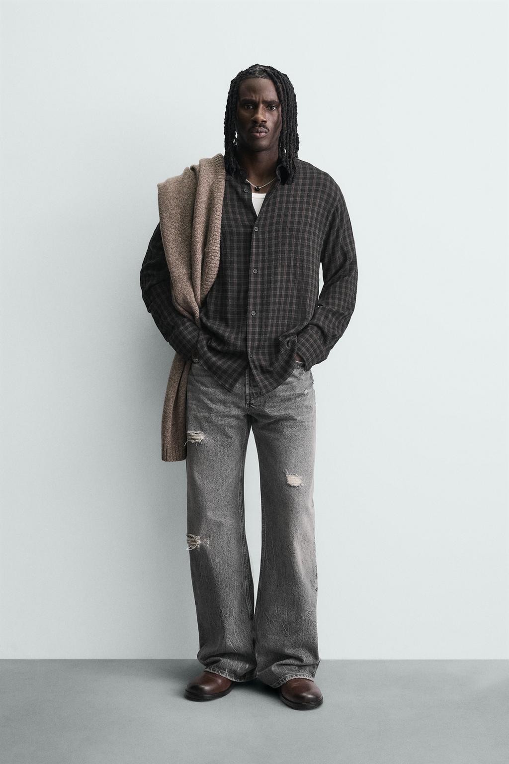 РУБАШКА RELAXED FIT В КЛЕТКУ