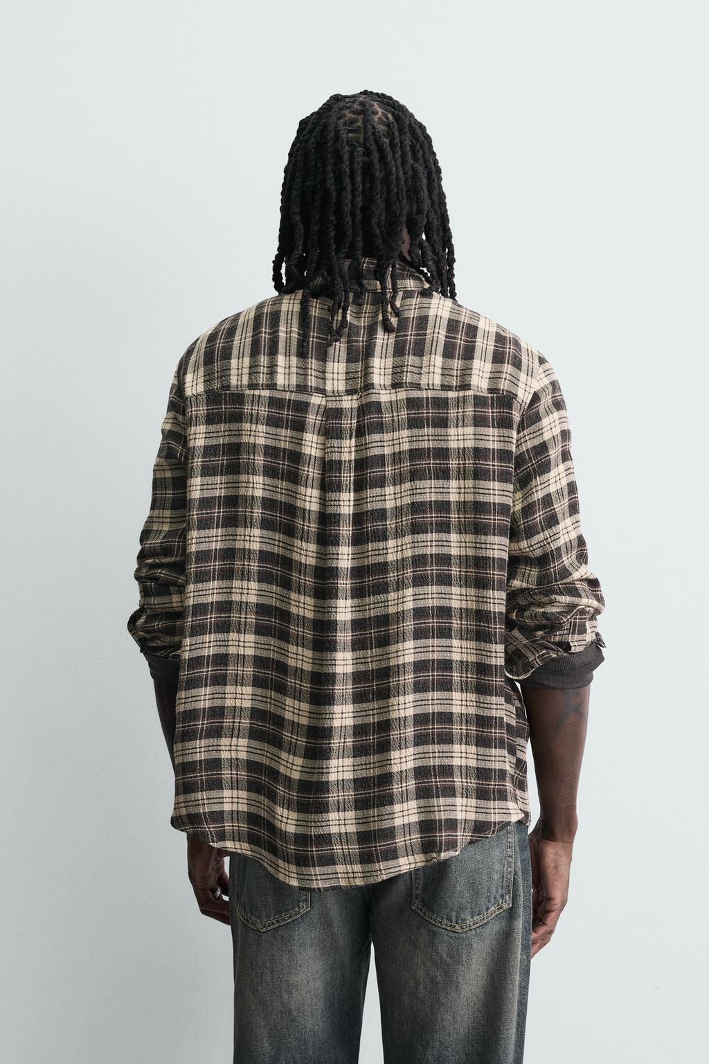 РУБАШКА RELAXED FIT В КЛЕТКУ