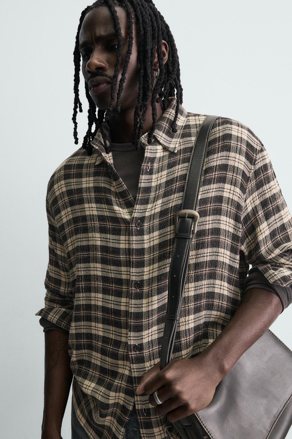 РУБАШКА RELAXED FIT В КЛЕТКУ