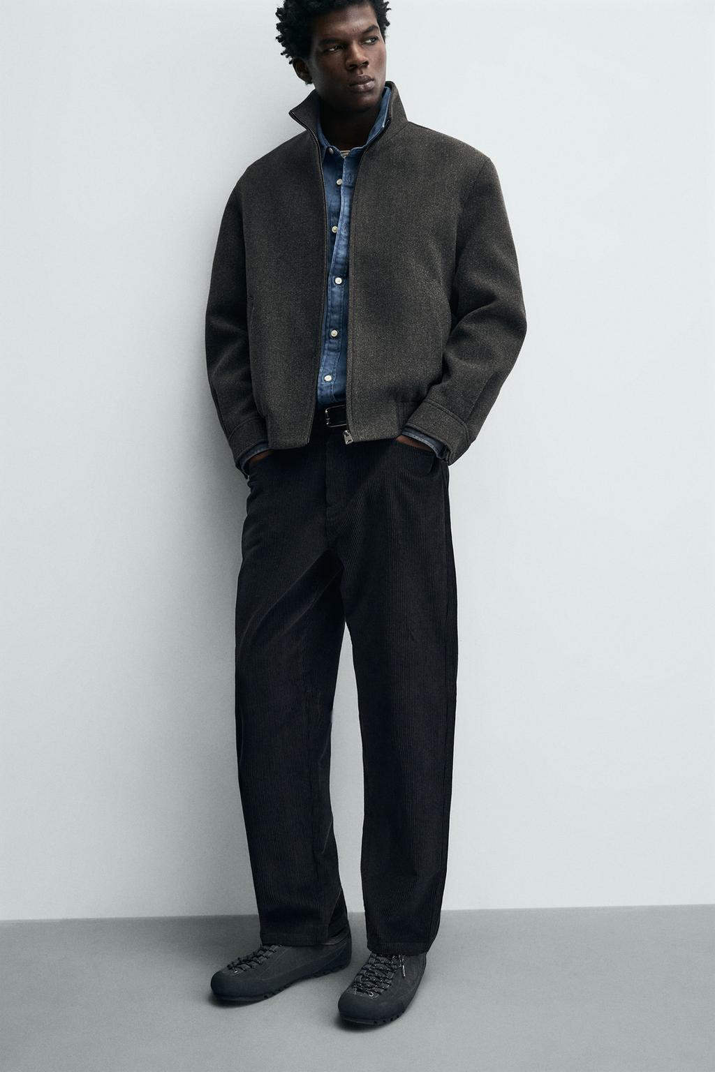 БРЮКИ STRAIGHT FIT ИЗ ВЕЛЬВЕТА