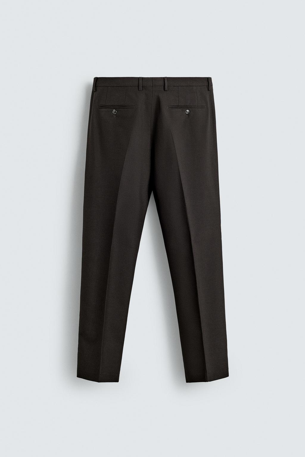 КОСТЮМНЫЕ БРЮКИ С УЗОРОМ «ГУСИНАЯ ЛАПКА»