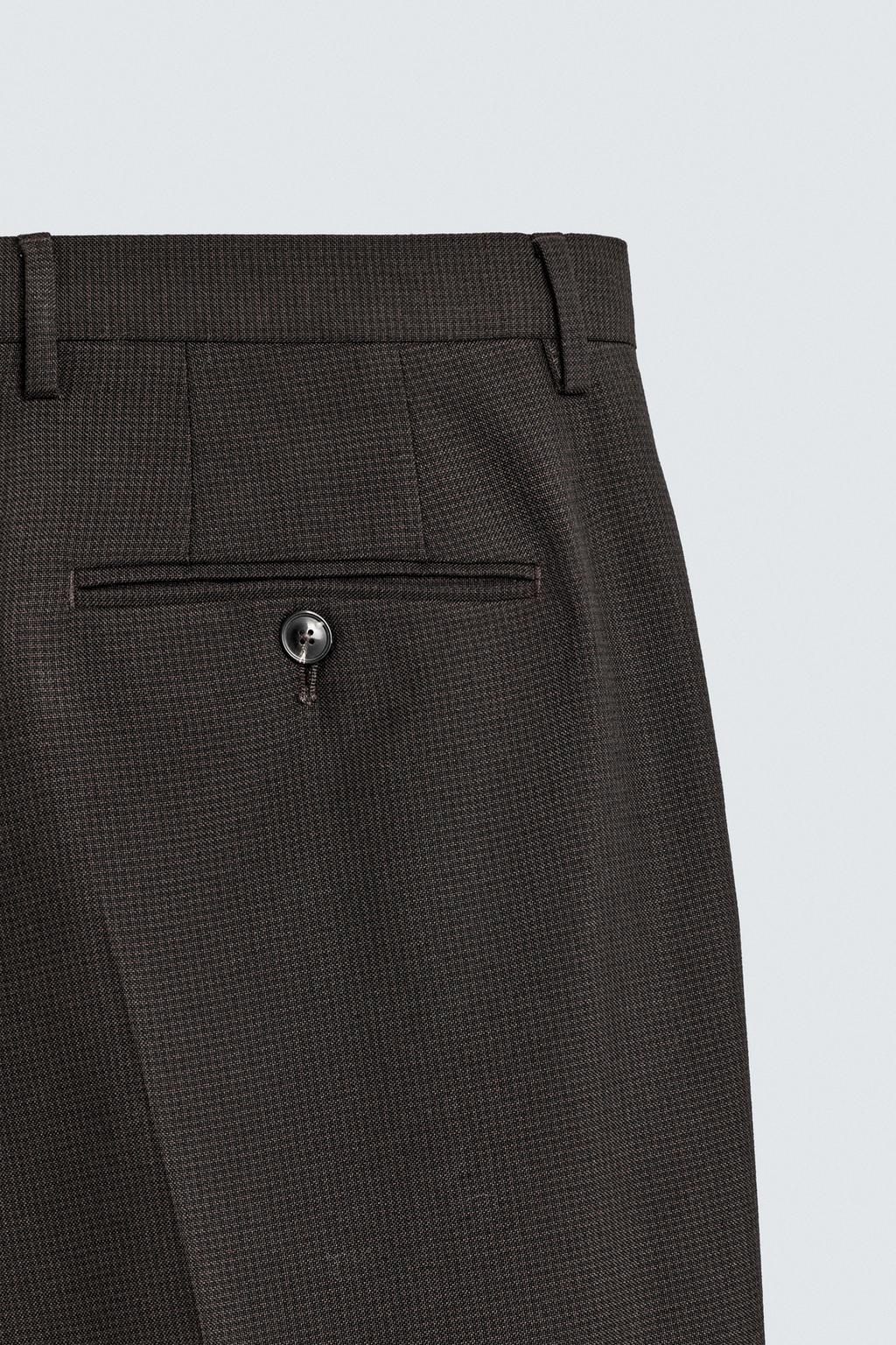 КОСТЮМНЫЕ БРЮКИ С УЗОРОМ «ГУСИНАЯ ЛАПКА»