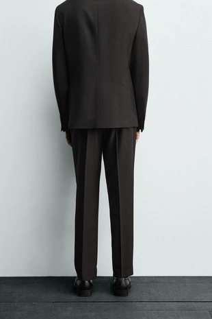 Костюмные брюки с узором «гусиная лапка»- Заказать в России