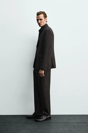 Костюмные брюки с узором «гусиная лапка»- Заказать в России