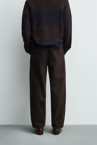 Брюки STRAIGHT FIT со складками- Заказать в России