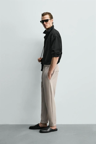 Брюки-джоггеры NON IRON комфортной посадки- Заказать в России