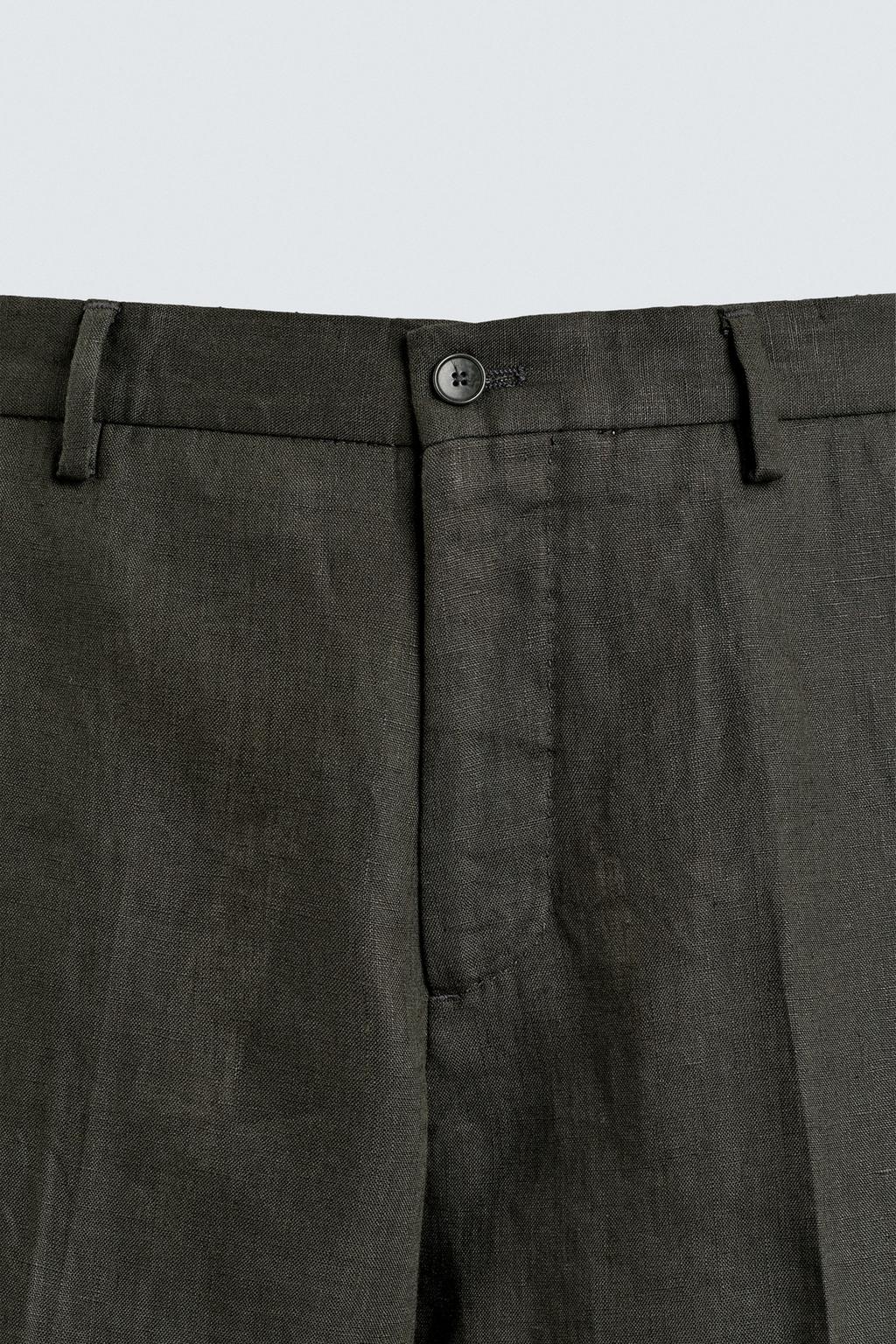 КОСТЮМНЫЕ БРЮКИ ИЗ 100% ЛЬНА