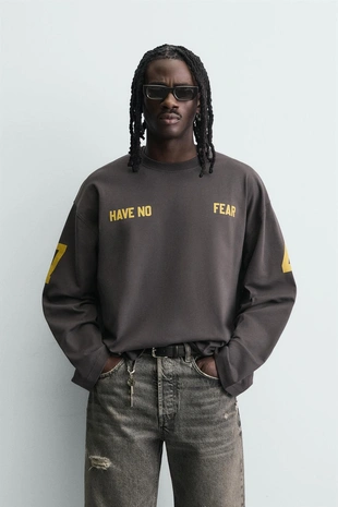 Футболка с принтом в виде цифр- Заказать в России