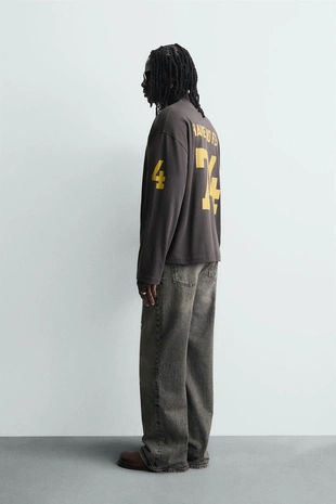 Футболка с принтом в виде цифр- Заказать в России