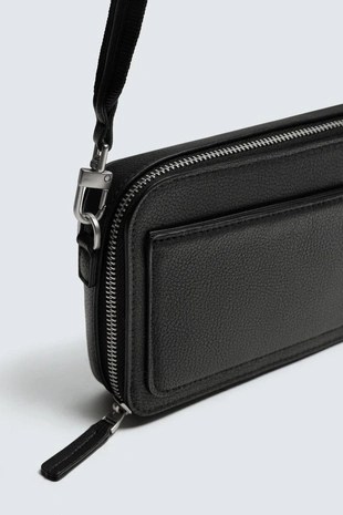 Сумка через плечо с текстурой- Заказать в России