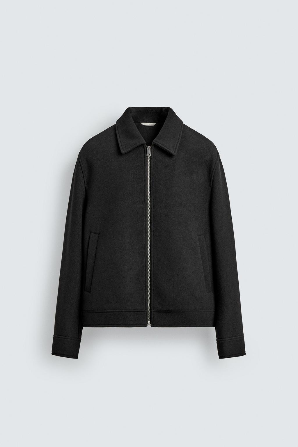 КУРТКА ИЗ СИНТЕТИЧЕСКОЙ ШЕРСТИ С МОЛНИЕЙ