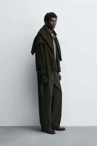 Куртка из синтетической шерсти с молнией- Заказать в России