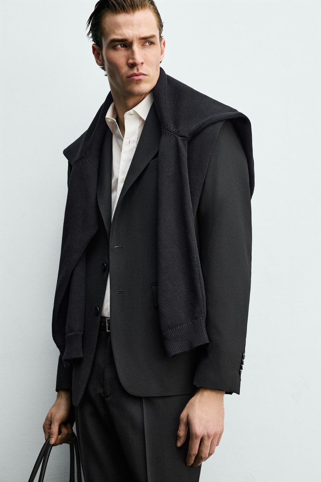 КОСТЮМНЫЙ ПИДЖАК С ШЕРСТЬЮ