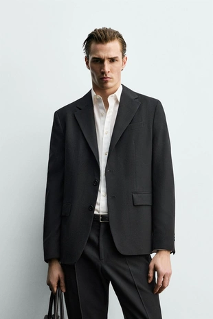 Костюмный пиджак с шерстью- Заказать в России
