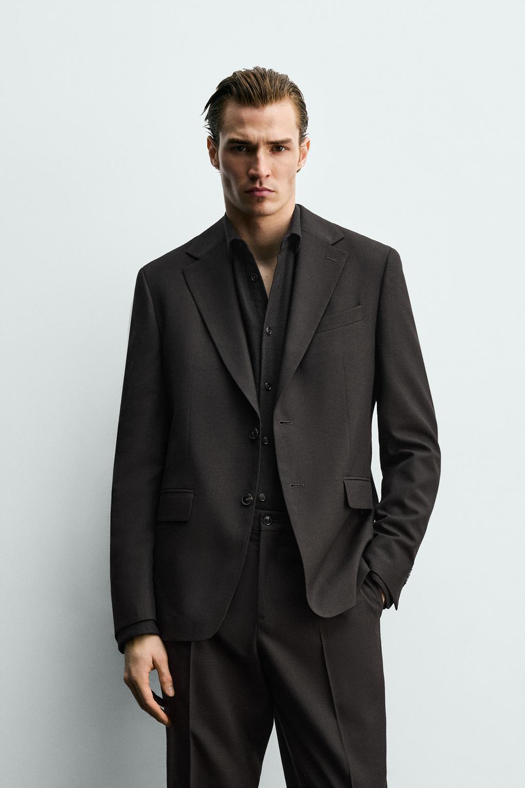 КОСТЮМНЫЙ БЛЕЙЗЕР С УЗОРОМ «ГУСИНАЯ ЛАПКА»