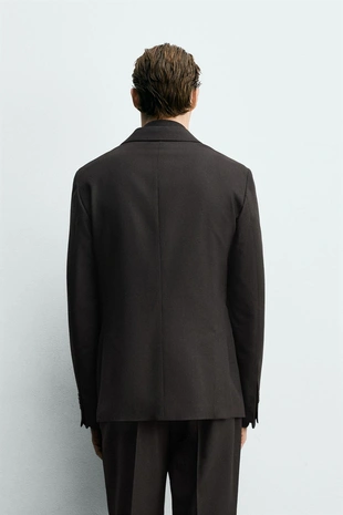 Костюмный блейзер с узором «гусиная лапка»- Заказать в России