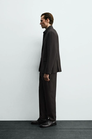 Костюмный блейзер с узором «гусиная лапка»- Заказать в России