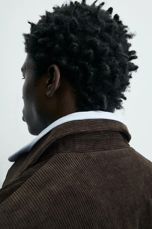 Вельветовая куртка классического кроя- Заказать в России