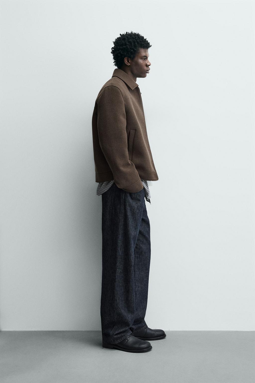 КУРТКА ИЗ СИНТЕТИЧЕСКОЙ ШЕРСТИ С МОЛНИЕЙ