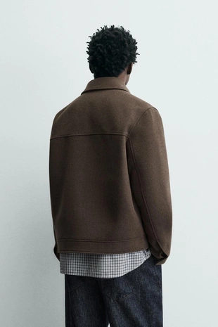 Куртка из синтетической шерсти с молнией