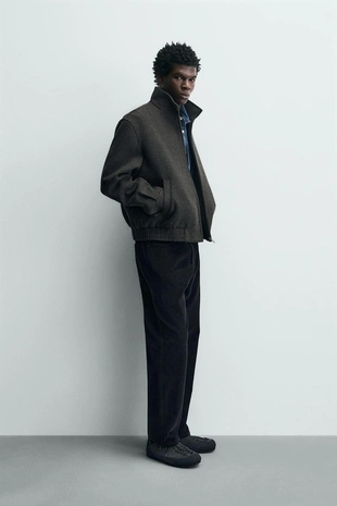 Куртка из синтетической шерсти с молнией- Заказать в России