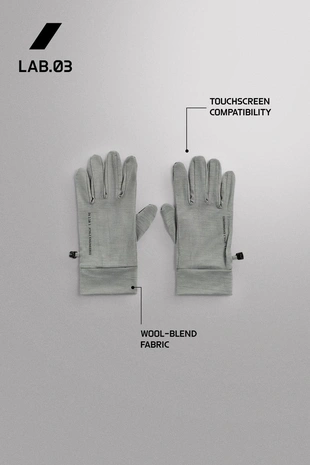 Беговые перчатки из смесовой шерсти- Заказать в России