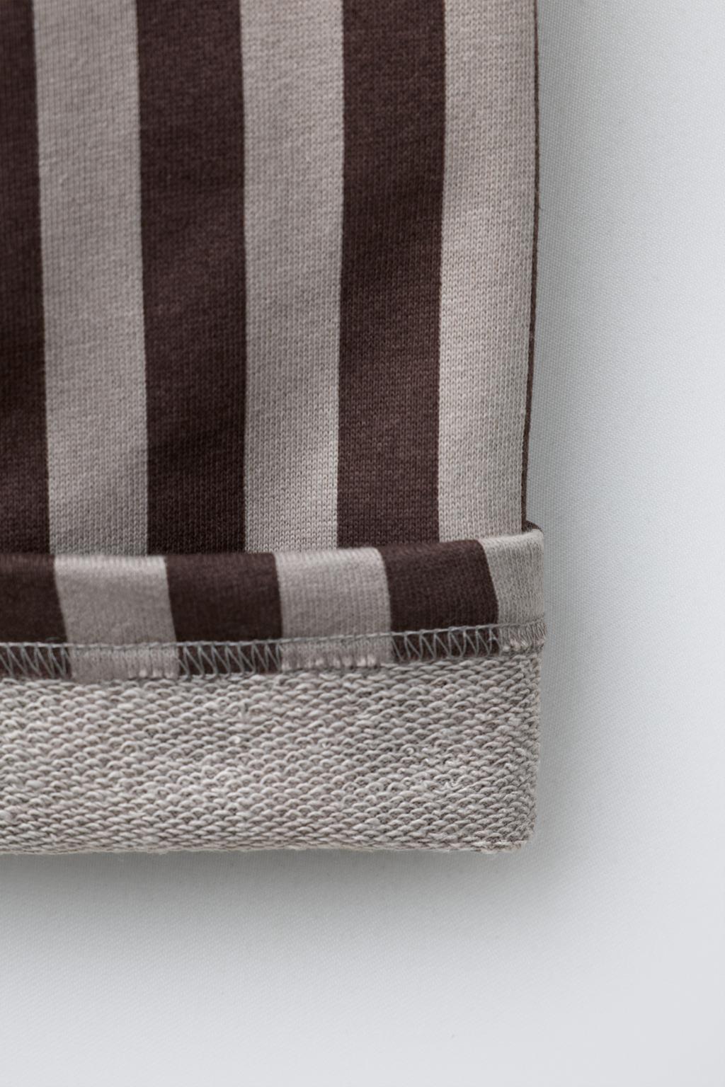 БРЮКИ ИЗ МЯГКОЙ ТКАНИ В ПОЛОСКУ