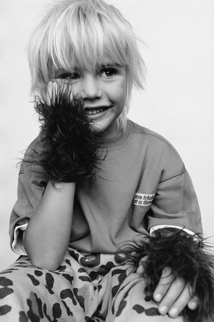 Брюки STRAIGHT из мягкой ткани с анималистическим принтом- Заказать в России