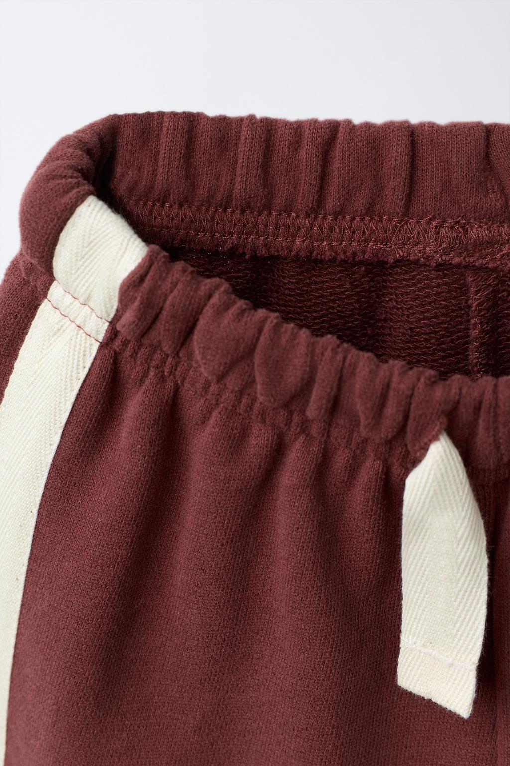 БРЮКИ ИЗ МЯГКОЙ ТКАНИ С ЛАМПАСАМИ