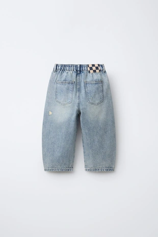 Джинсы BARREL с разрезами- Заказать в России