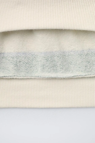 Толстовка в полоску с нашивкой- Заказать в России