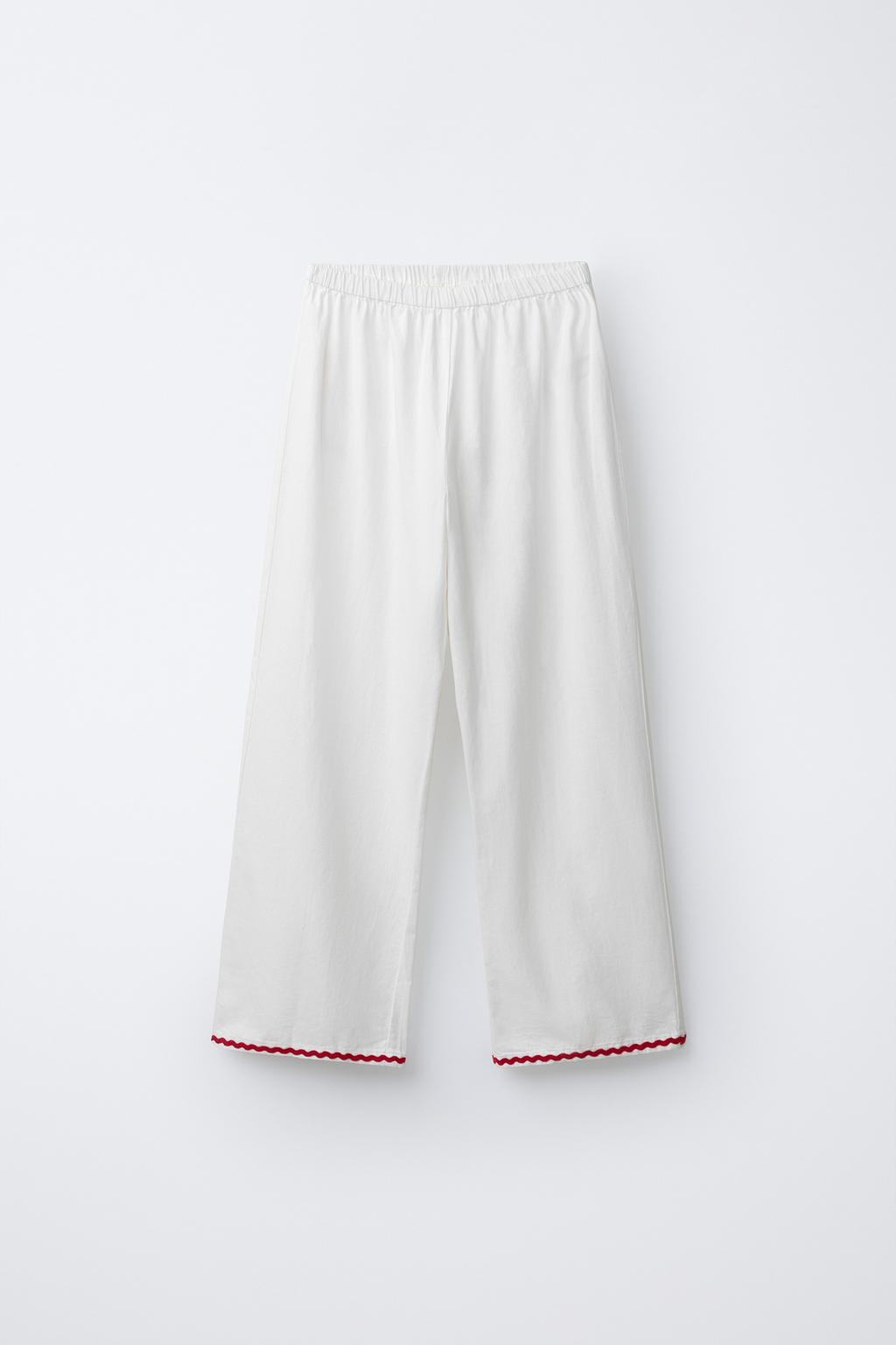 6-14 ЛЕТ/ПИЖАМА С ВОЛНИСТЫМ КРАЕМ И СЕРДЦЕМ